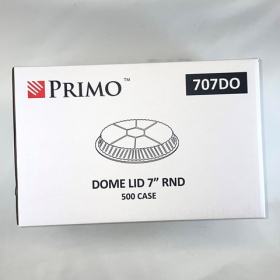 Primo - Aluminum Container Dome Lid, 7&quot; Round, 500 count