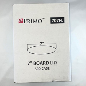 Primo - Aluminum Container Flat Board Lid, 7&quot; Round, 500 count