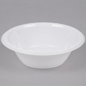 Genpak - Bowl, White Plastic, 12 oz, High Impact