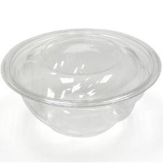 Pactiv - Swirl Bowl with Lid, 24 oz Clear Plastic