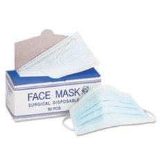 Face Mask with Elastic Ear Loop, Disposable, 50 count