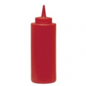 Squeeze Bottle, 12 oz Red Plastic