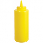 Winco - Squeeze Bottle, 12 oz Yellow Plastic