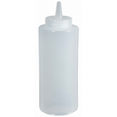 Winco - Squeeze Bottle, 12 oz Clear Plastic