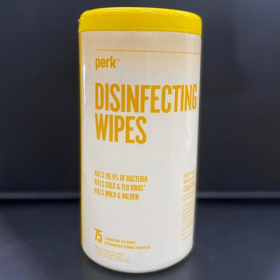 Perk - Disinfecting Wipes, 75 count container