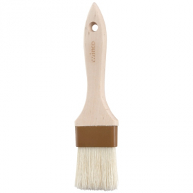 Winco - Pastry/Basting Brush with Boar Bristles, 2&quot; Flat