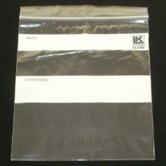 Elkay Plastics - Seal/Zip Top Recloseable Bag with White Write-On Strips, Quart, 7x8