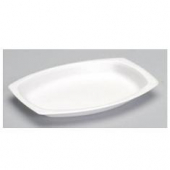 Genpak - Platter, White, Foam, 7x9
