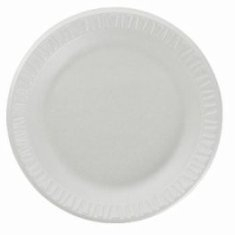 Dart - Plate, 7&quot; White Non-Laminated Foam