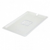 Winco - Food Pan Slotted Cover, Full Size Clear PC Plastic