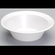 Genpak - Bowl, Foam Bowl, White, 12 oz