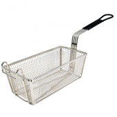 Winco - Fry Basket with 10.5&quot; Black Handle, 11x5.375x4.25