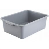 Winco - Dish Box, 21.5x15x7, Gray PP Plastic