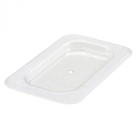 Winco - Food Pan Solid Cover, 1/9 Size Clear PC Plastic