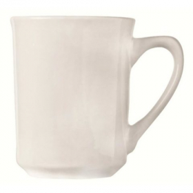 World Tableware - Porcelana Kona Mug, 8.5 oz Bright White Porcelain