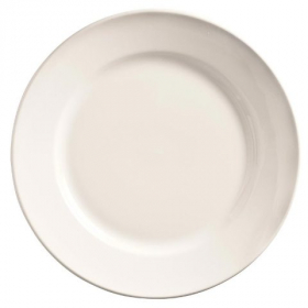 World Tableware - Porcelana Wide Rim Plate, 5.5&quot; Bright White Porcelain