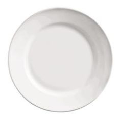 World Tableware - Porcelana Rolled Edge Plate, 7.125&quot; Bright White Porcelain