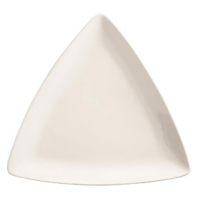 World Tableware - Porcelana Coupe Triangle Plate, 9&quot; Bright White Porcelain