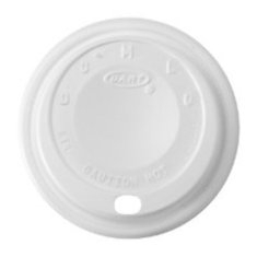 Dart - Lid, Cappuccino (Coffee Style) Plastic for 8 oz Foam Cups, White