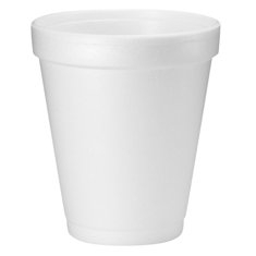 Dart - Foam Cup, White, 8 oz, 3.5&quot; Height