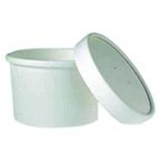 Food Container/Lid Combo, 8 oz, White Paper, 250 count