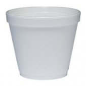 Dart - Food Container, Foam White, 2.9&quot; Height, 8 oz