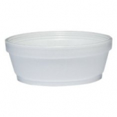Dart - Food Container, Foam White, 1.1&quot; Height, 8 oz
