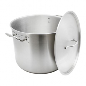 Stock Pot with lid, 60 Quart Stainless Steel, each