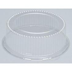 Genpak - Lid, Clear Plastic Dome Lid, Round, Fits 8.88&quot; Plates, 3&quot; height