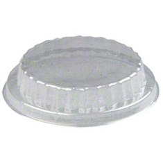 Genpak - Lid, Clear Plastic, Round, Fits 5 oz Bowl, .75&quot; High