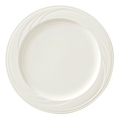 Syracuse China - Cascade Dinner Plate, 12.25&quot; Cream White