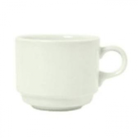 Syracuse China - Flint Stacking Tea Cup, A La Carte, 8 oz American White