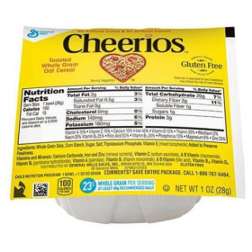 General Mills - Cheerios Cereal Bowlpak, 96/1 oz