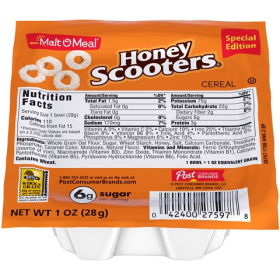 Malt O Meal - Honey Scooters Cereal, 96/1 oz