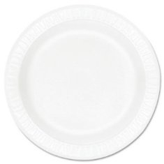 Dart - Plate, 9&quot; White Non-Laminated Foam