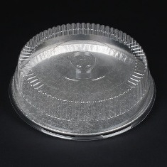 Aluminum Cater Tray - Plastic Dome Lid, 12&quot;