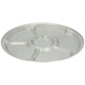 HFA - Lazy Susan Cater Tray, 12&quot; Aluminum, 25 count