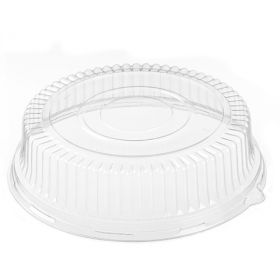 Polar Pak - Ebony Catering Tray Dome Lid, 16&quot; Clear PETE, 4&quot; Height, 50 count