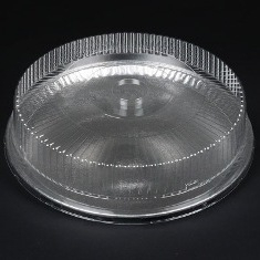 Aluminum Cater Tray - Plastic Dome Lid, 18&quot;