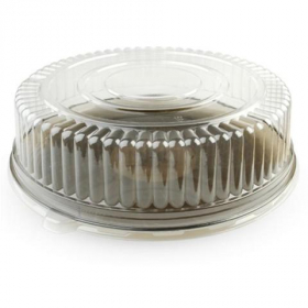 Fineline Settings - Platter Pleasers Cater Tray Dome Lid, 18&quot; Clear Plastic