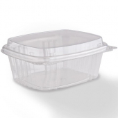 Genpak - Deli Container with Hinged Dome Lid, 12 oz Clear Plastic, 200 count