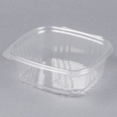 Genpak - Deli Container with Hinged Lid, 32 oz Clear Plastic