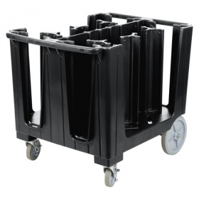 Cambro - Dish Caddy with Vinyl Cover, S Series Adjustable with 6 Columns, 37.75x28.625x31.875 Black