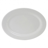 Tuxton - Alaska Platter, 13.75x10 Oval Porcelain White, 12 count