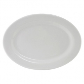 Tuxton - Alaska Platter, 16.125x11.25 Oval Porcelain White, 6 count