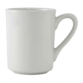 Tuxton - Alaska Brea Mug, 8.5 oz Porcelain White, 4.25x3x3.75