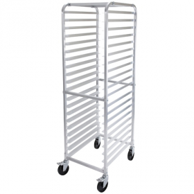 Winco - Pan Rack, Aluminum with 20 Tiers and Brakes, 3&quot; Spacing