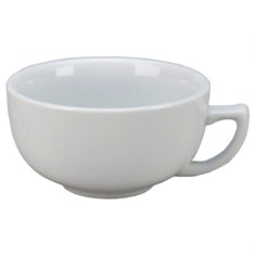 Vertex China - Argyle Cappuccino Cup, 12 oz Porcelain White