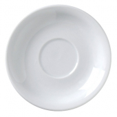 Vertex China - Argyle/Catalina Cappuccino Cup Saucer, 6.875&quot; Porcelain White