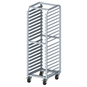 Winco - Bun Rack, 20 Tier with 3&quot; Spacing, Heavy Duty Aluminum with Brakes